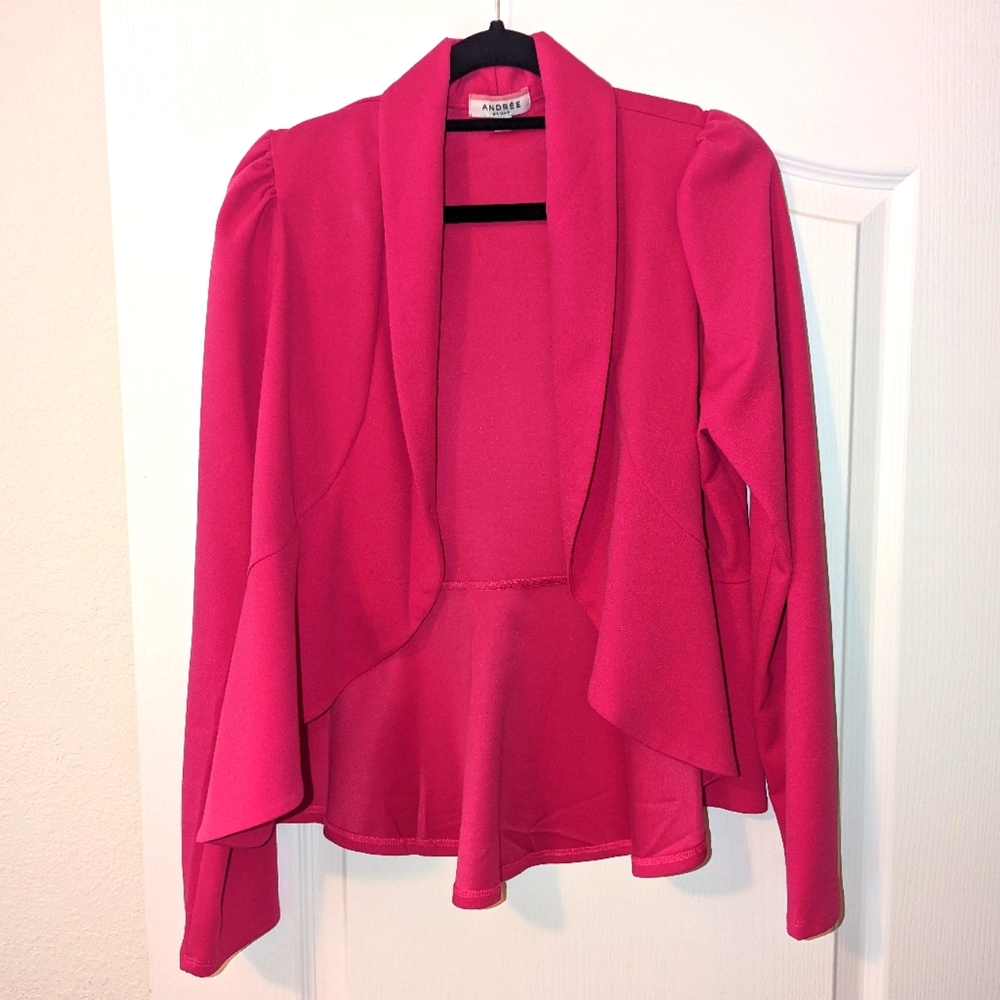 Womens Pink Blazer Size M